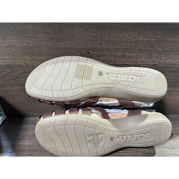 Earth Belita Leather Fisherman Sandals Rio Maple Women's 8.5W New - Picture 8 of 9